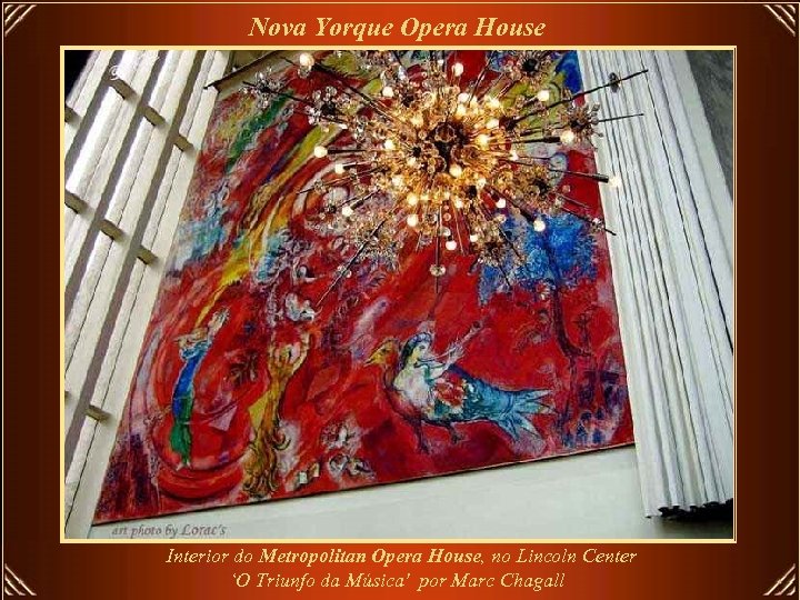 Nova Yorque Opera House Interior do Metropolitan Opera House, no Lincoln Center ‘O Triunfo