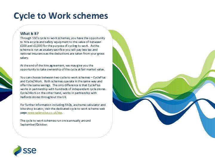 salary plus cycle to work scheme