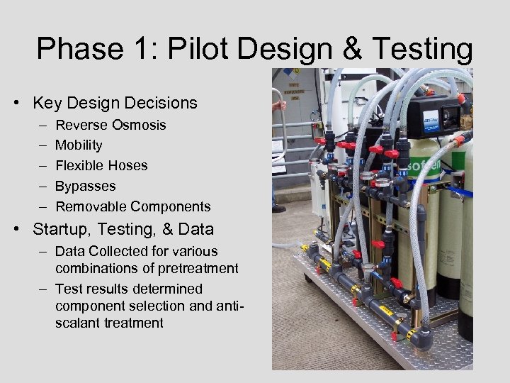 Phase 1: Pilot Design & Testing • Key Design Decisions – – – Reverse