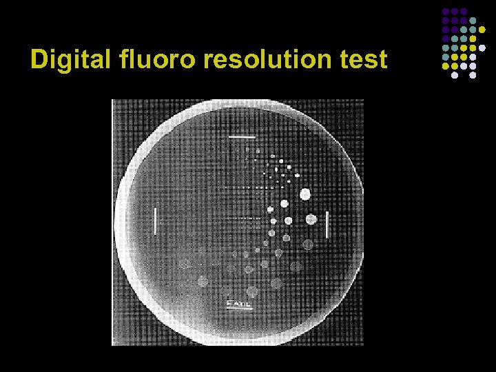 Digital fluoro resolution test 