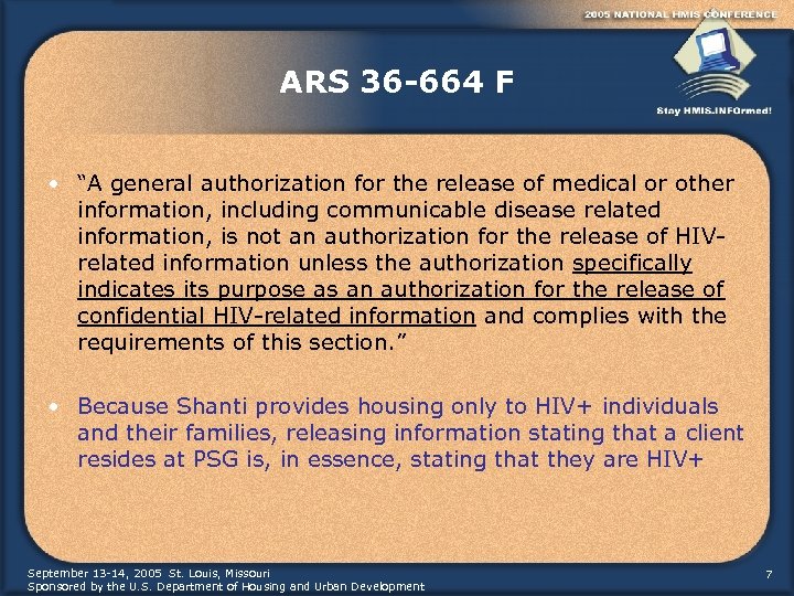 ARS 36 -664 F • “A general authorization for the release of medical or