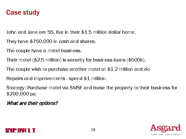 Case study John and Jane are 55, live in their $1. 5 million dollar