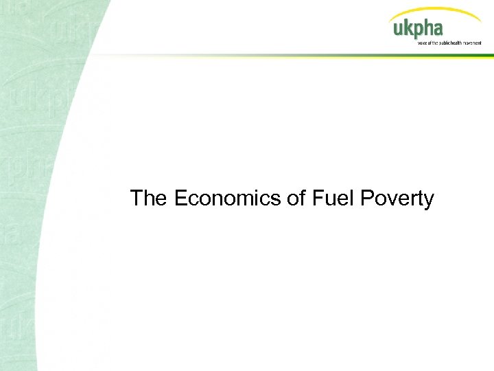 The Economics of Fuel Poverty 