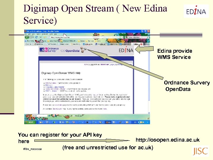 Digimap Open Stream ( New Edina Service) Edina provide WMS Service Ordnance Survery Open.