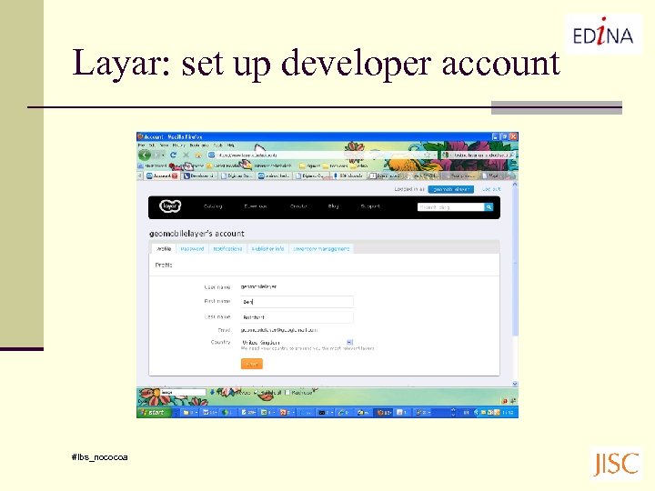 Layar: set up developer account #lbs_nococoa 