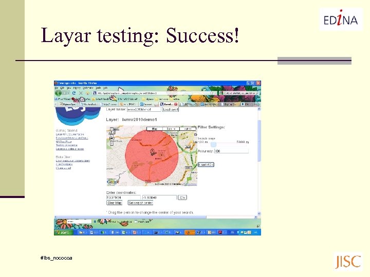 Layar testing: Success! #lbs_nococoa 