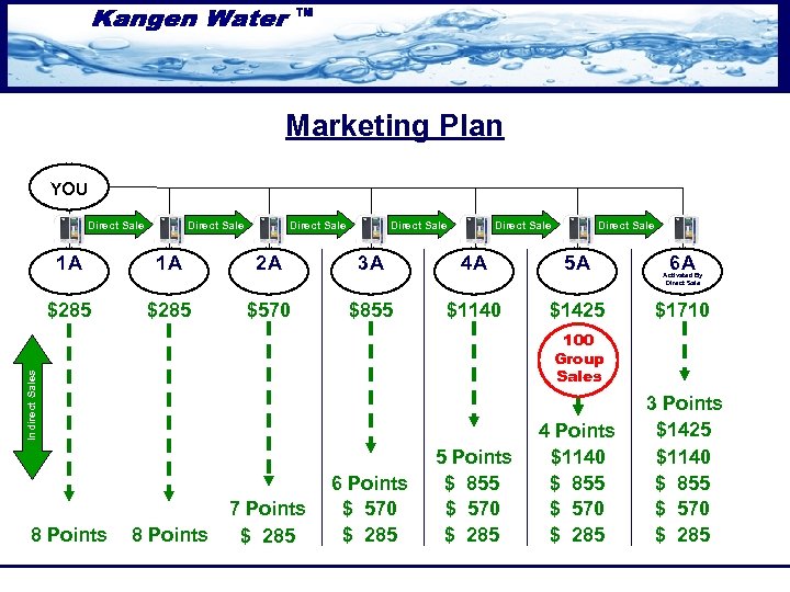 Marketing Plan YOU Direct Sale Direct Sale 1 A 1 A 2 A 3