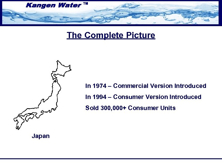 The Complete Picture In 1974 – Commercial Version Introduced In 1994 – Consumer Version