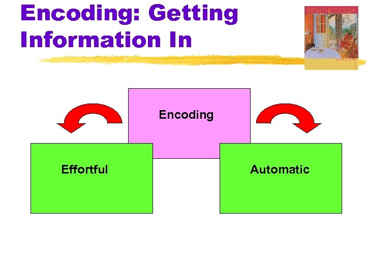 Encoding: Getting Information In Encoding Effortful Automatic 