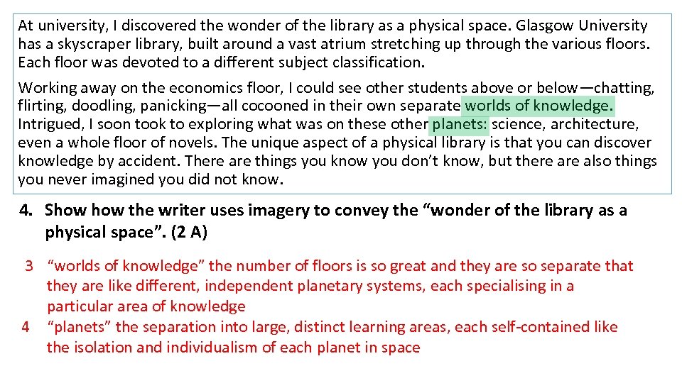 At university, I discovered the wonder of the library as a physical space. Glasgow