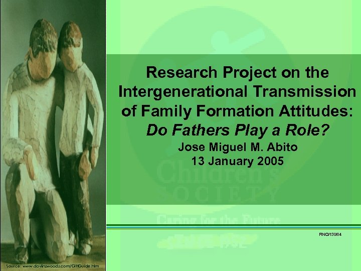 Research Project on the Intergenerational Transmission of Family Formation Attitudes: Do Fathers Play a