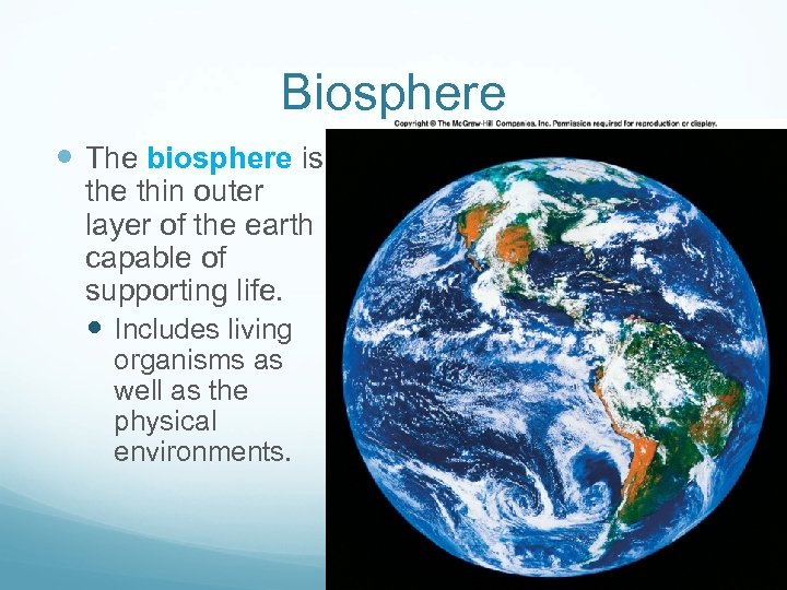 The Biosphere And Animal Distribution Chapter 37