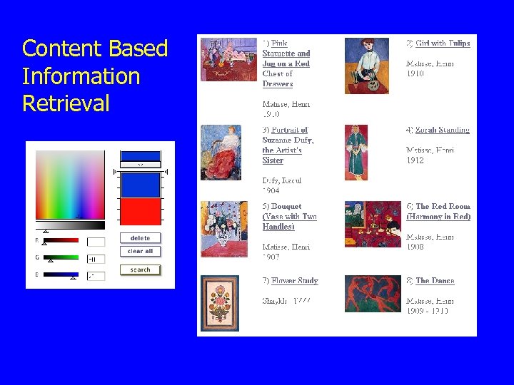 Content Based Information Retrieval 