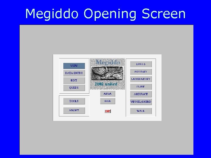 Megiddo Opening Screen 