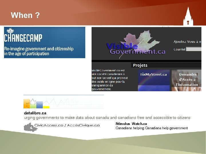 When ? datalibre. ca urging governments to make data about canada and canadians free