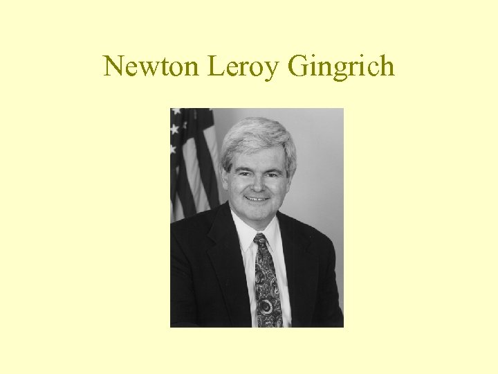 Newton Leroy Gingrich 