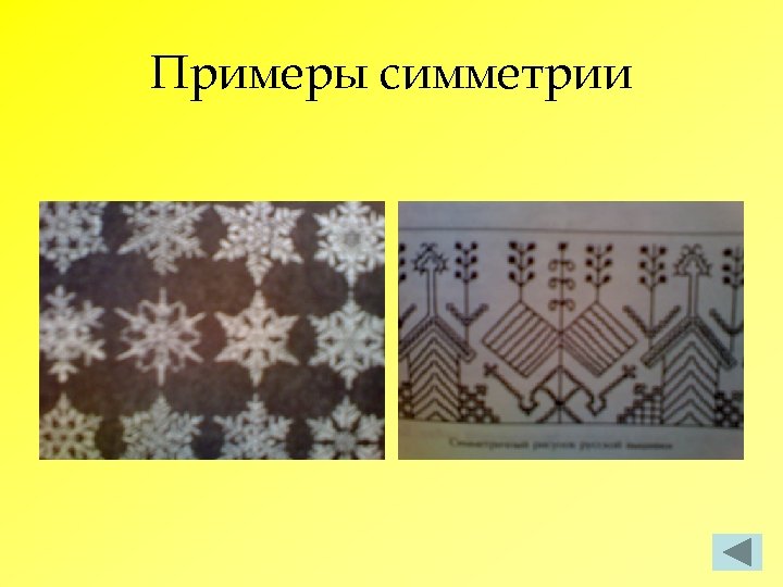 Примеры симметрии 