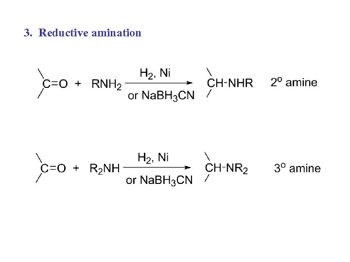 3. Reductive amination 