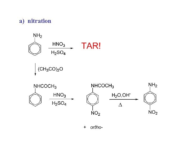 a) nitration 