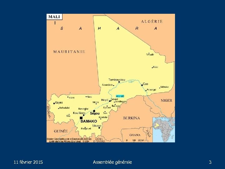 11 février 2015 Assemblée générale 3 