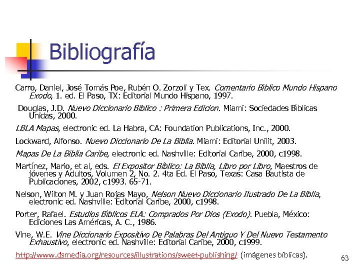 Bibliografía Carro, Daniel, Jose Toma s Poe, Rube n O. Zorzoli y Tex. Comentario