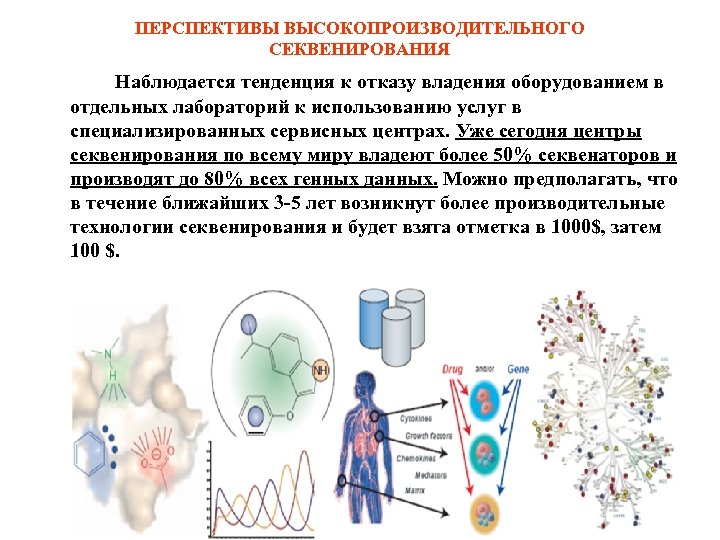 ПЕРСПЕКТИВЫ ВЫСОКОПРОИЗВОДИТЕЛЬНОГО СЕКВЕНИРОВАНИЯ Наблюдается тенденция к отказу владения оборудованием в отдельных лабораторий к использованию