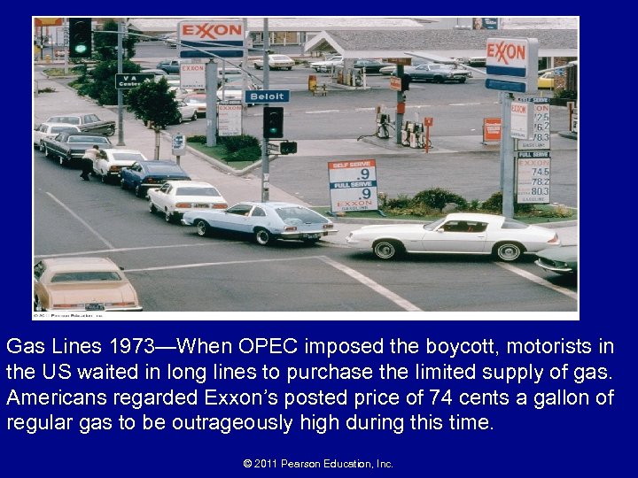 Gas Lines 1973—When OPEC imposed the boycott, motorists in the US waited in long