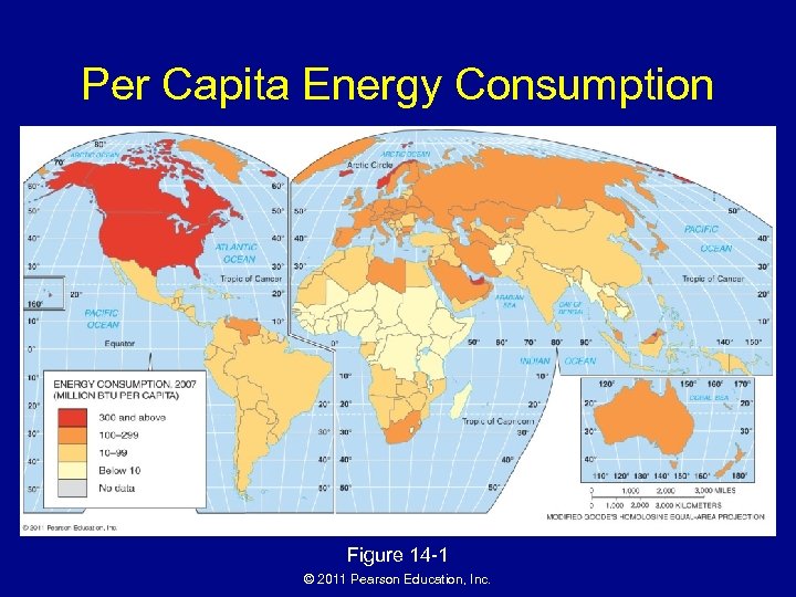 Per Capita Energy Consumption Figure 14 -1 © 2011 Pearson Education, Inc. 