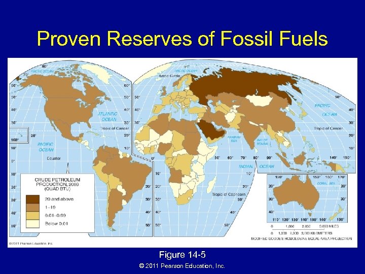 Proven Reserves of Fossil Fuels Figure 14 -5 © 2011 Pearson Education, Inc. 