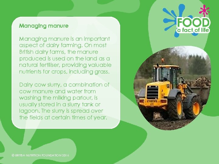 Managing manure is an important aspect of dairy farming. On most British dairy farms,