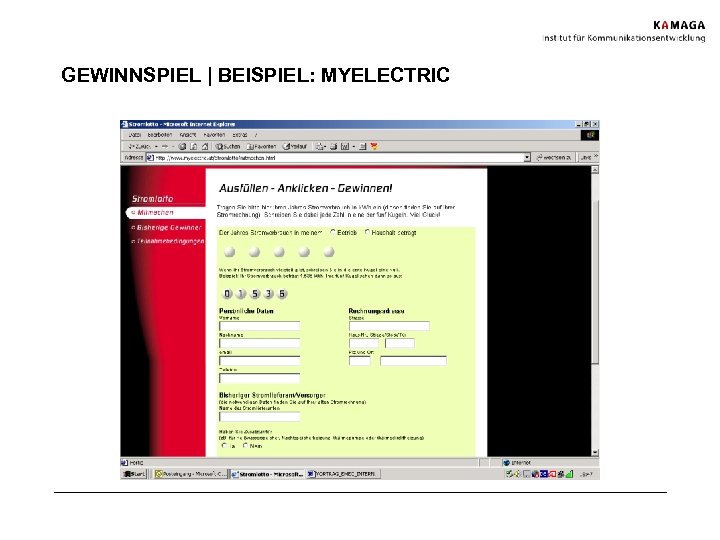 GEWINNSPIEL | BEISPIEL: MYELECTRIC 