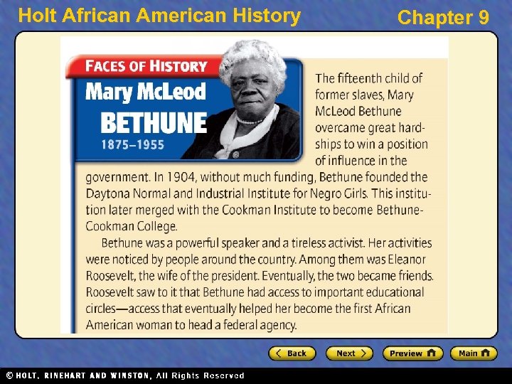 Holt African American History Chapter 9 