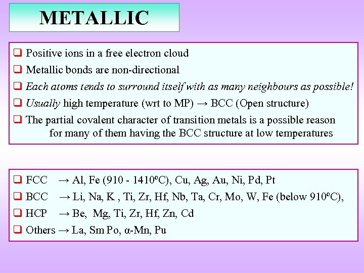 Structure Of Solids Q Types Of Solids Based