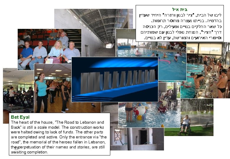  בית איל ליבו של הבית, "ציר לבנון וחזרה" היחיד שעדין . בהדמיה. בנייתו