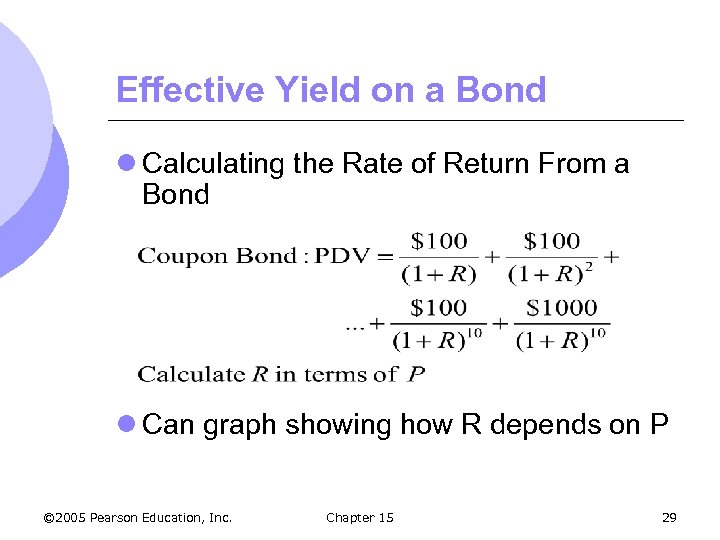 Effective Yield on a Bond l Calculating the Rate of Return From a Bond