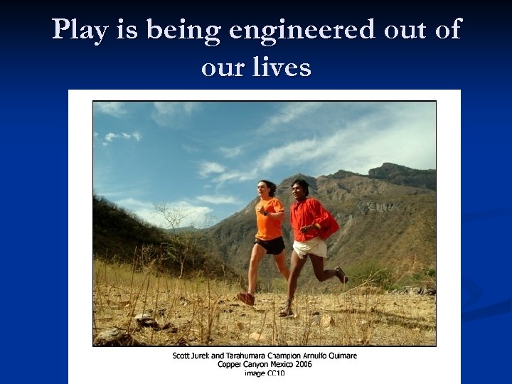 Play is being engineered out of our lives 