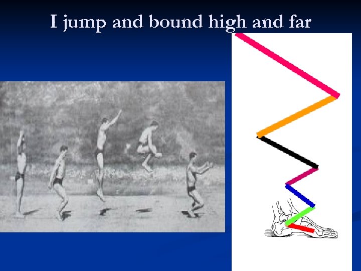 I jump and bound high and far 