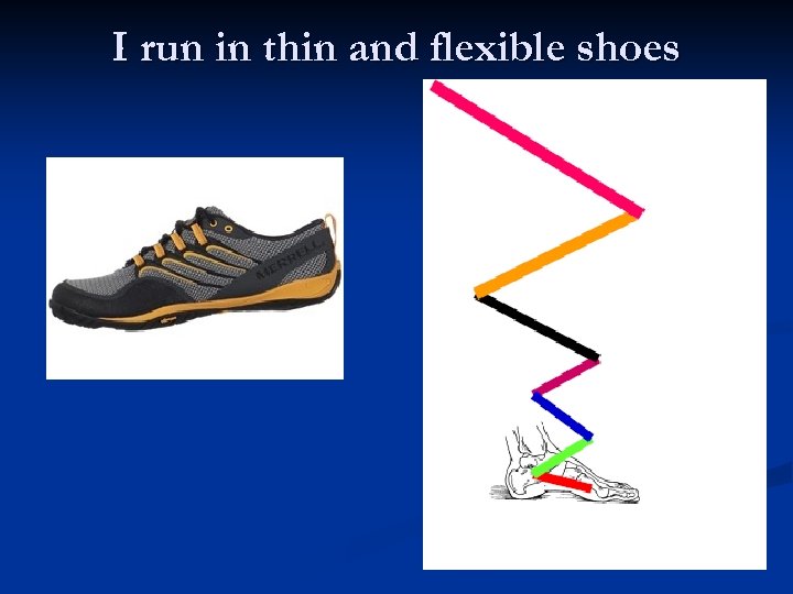 I run in thin and flexible shoes 