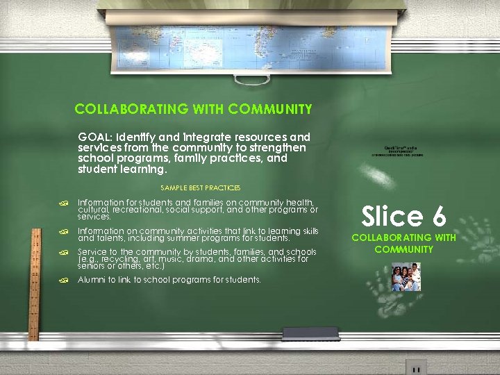 COLLABORATING WITH COMMUNITY GOAL: Identify and integrate resources and services from the community to