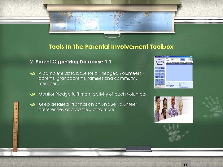 Tools In The Parental Involvement Toolbox 2. Parent Organizing Database 1. 1 / A