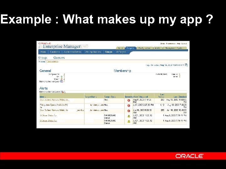 Example : What makes up my app ? 