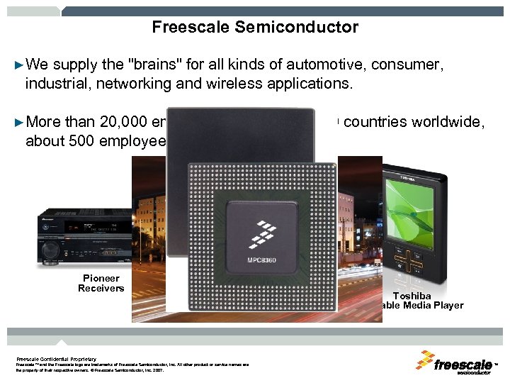 Freescale Semiconductor ►We supply the 