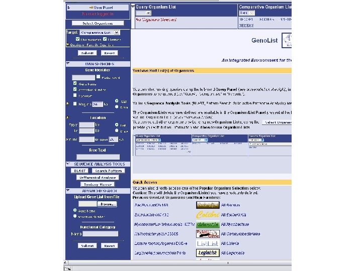 genolist search 