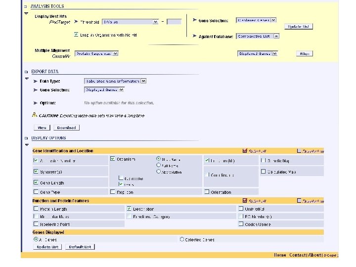 genolist analysis tools 