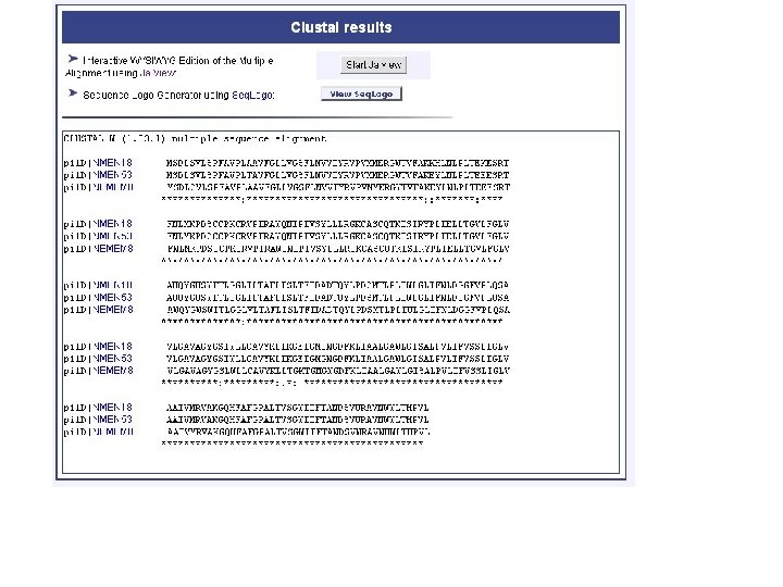 genolist alignment 