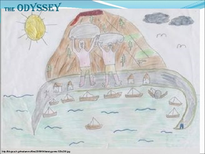 The Odyssey http: //blogs. sch. gr/makarono/files/2008/04/laistrygones-320 x 200. jpg 