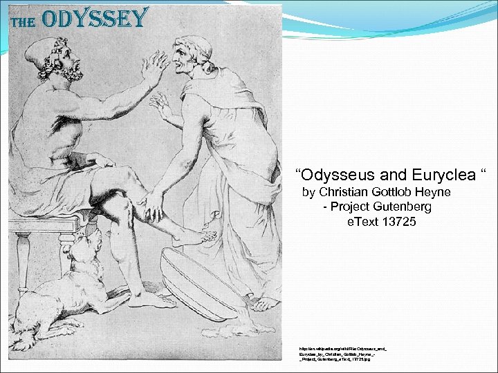 The Odyssey “Odysseus and Euryclea “ by Christian Gottlob Heyne - Project Gutenberg e.