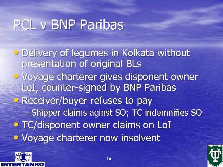 PCL v BNP Paribas • Delivery of legumes in Kolkata without presentation of original