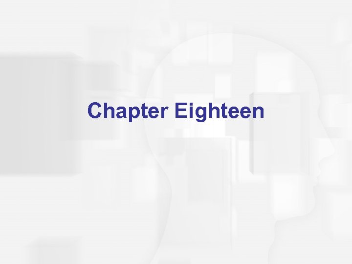 Chapter Eighteen 