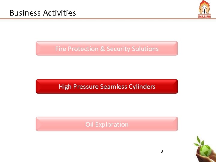 Business Activities Fire Protection & Security Solutions High Pressure Seamless Cylinders Oil Exploration 8
